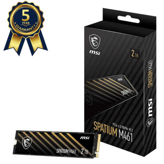 MSI SPATIUM M461 2TB PCIe 4.0 NVMe M.2